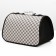 An animal carrier bag with a cage window, beige, 40 x 26 x 26 cm