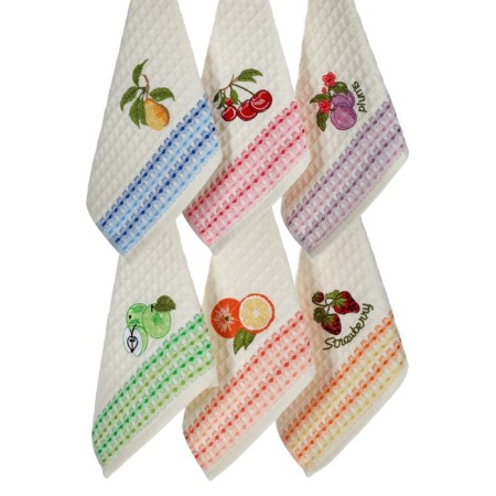A set of wuffed napkins Diva Afrodita Ceylin "Fruits", size 35x50 cm, 6 pcs-3