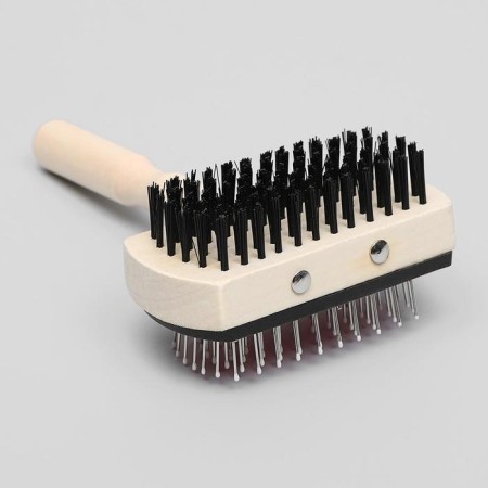 Bilateral brushes with a wooden handle, 10 x 17 cm-7