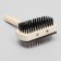 Bilateral brushes with a wooden handle, 10 x 17 cm