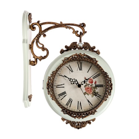 Watch wall interior double-sided, smooth move, 27 × 8 cm, dial d-19 cm, white