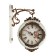 Watch wall interior double-sided, smooth move, 27 × 8 cm, dial d-19 cm, white