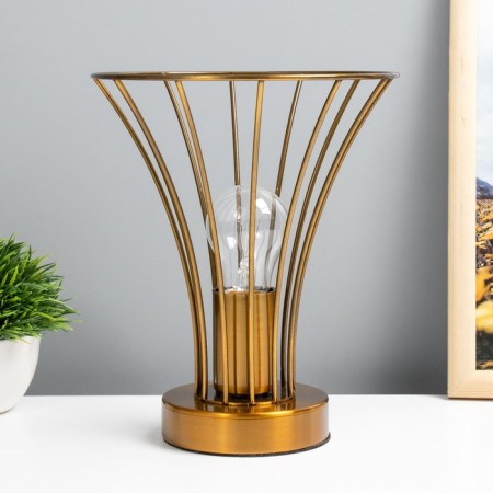 Board Lamp "Chilly" E27 40W gold 18x18x19cm Risalux