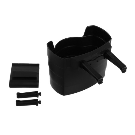 Car cup holder, fastening to the deflector, black-2