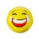 The ball "Smiley", soft, 4.8 cm, species mix