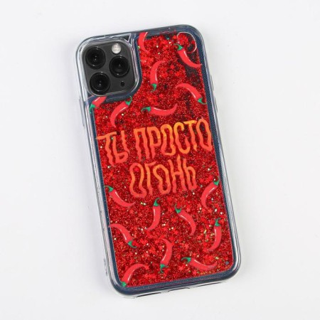 IPhone 11 Pro phone case with sparkles inside Pepper, 7.14 × 14.4 cm-1