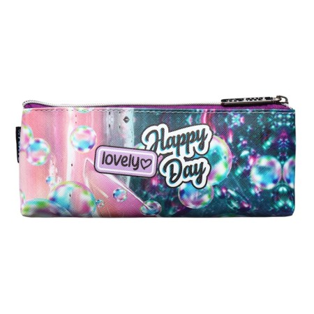 Penal is soft, 1 compartment, 80 x 210 x 35 mm, voluminous, Devente, Lovely Cat, fantle leather, with a lining-2