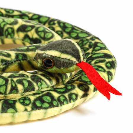 Soft toy "Snake", 30 cm, green color-8