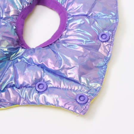 Dog jacket two -sided with a weight, size 10 (DS 25, OG 34, Osh 24), purple/yellow-9