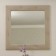 Square mirror "Alero" with rhinestones, 855 × 855 mm, premium velor, sandy breeze color