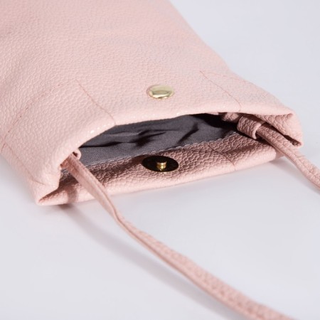 Cross-Body bag on the valve, pink color-4
