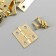Loop for a casket metal with straight angles gold set of 17 pcs 1x1.5 cm