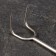 Double -dual, 50cm meat hook, with a metal handle