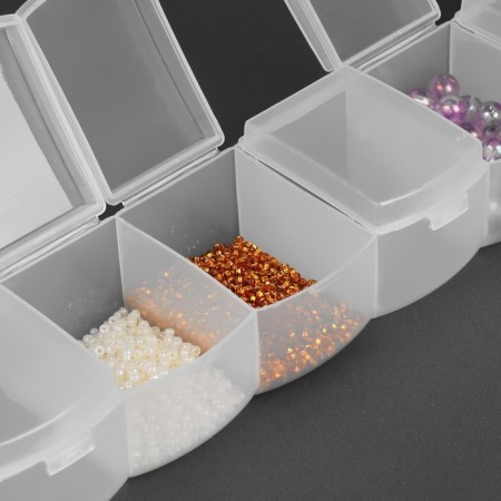 Organizer for storing trifles, 25.5 × 5.5 × 4 cm, transparent color-1