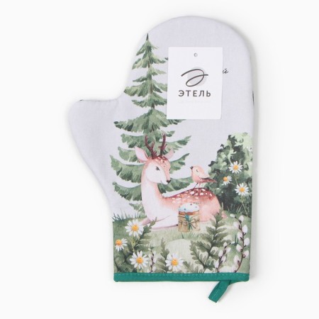Mittens and Open Ethel "Forest Tale" 20x28cm, Sarzha, 100% H/L, Vatin 250g/m2-3