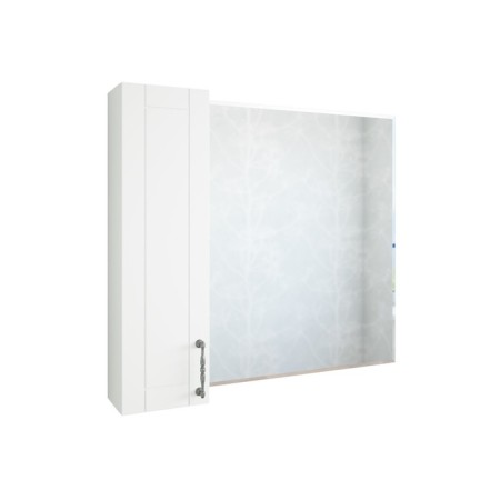 Cabinet-mirror Gloria 85 left, white matte
