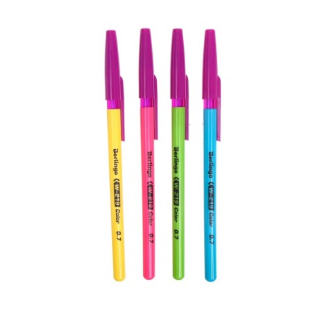 Ballic handle W-219 color, node 0.7 mm, blue ink, mix-4