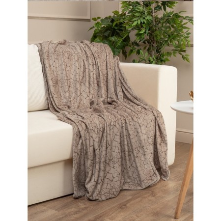 Texrepublic blanket, size 140x200 cm, beige color