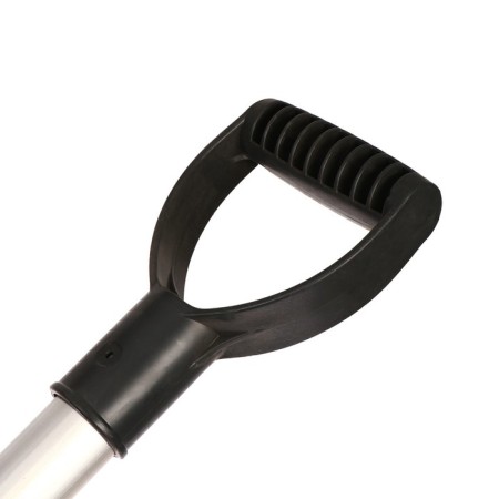 Plastic shovel, bucket 410 × 418 mm, with a galvanized bar, aluminum stalk, a tile 32 mm-8