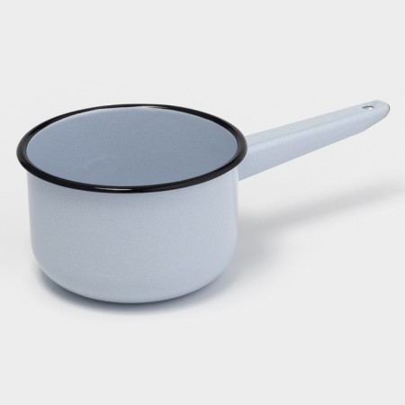 Cylindrical bucket, 1.5 l, without decolle, metal handle, induction, color mix