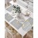 A set of napkins for setting the table “The inscription to be happy and a bird”, rectangular, size 32x46 cm, 4 pcs