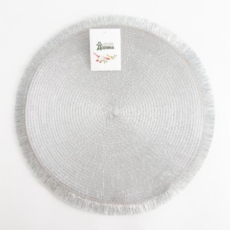 Serving shade "Shine", central silver, d 38 cm-2