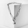 The necklace "chain" sphere, color silver, 50 cm