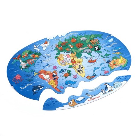 Magnetic puzzle "6 continents"-2
