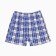 Men's panties with a button, the color of blue-white/cage, size 50