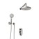 The wasserkraft a14129 shower system, built -in, tropical shower, shower, chromium