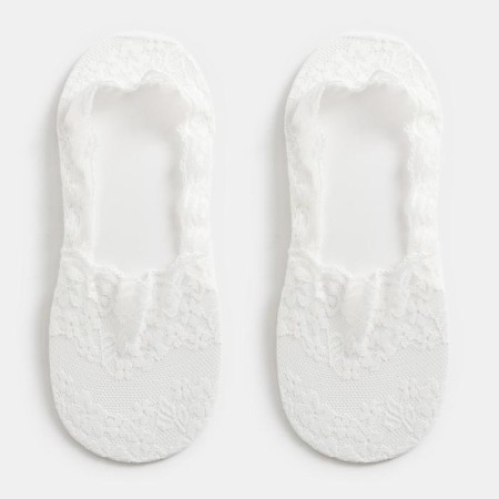 Invisible socks female "flowers", size 36-37 (23 cm)