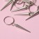 Hair piercing "Klin", 4.1 × 1.3 cm, 10 pcs, silver color