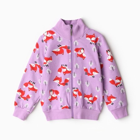 Sweatshirt for girls, lilac color, height 104 cm