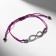 Dream bracelet travel, purple color, d = 6 cm
