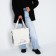 Textile bag, on the laces of Botanika, beige