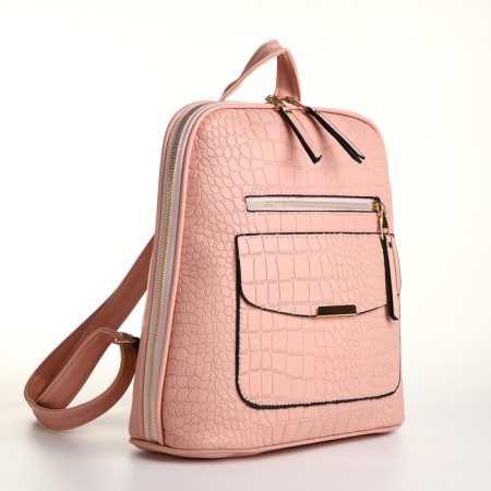 City backpack on lightning, pink color