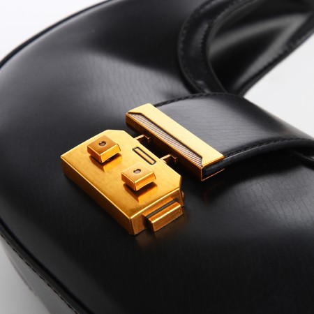 Female bag Textura, small size, black color-4