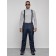 Semi-combineson ski insulated male winter, size 56, dark blue color