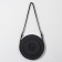 Mirror wall -mounted round “surroundings” d mirror surface 28 cm, with an artificial leather strap, color mix