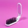 The comb is massage, folding, with a mirror, 3 × 10 cm, white color