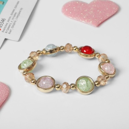 Bracelet Children's "Choselka" dragee, color in gold