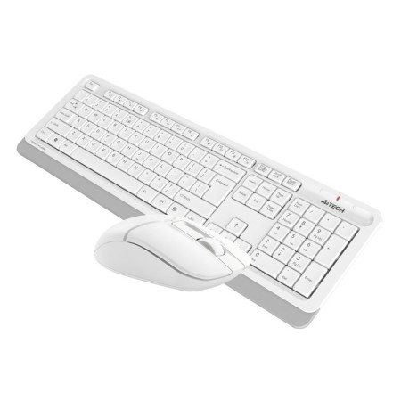 Keyboard + Mouse A4Tech FSTYLER FG1012 CLAV: White Mouse: White USB wireless Multimedia (102943-9