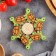 Hot "turtle" stand, 12x12 cm, mix of wood