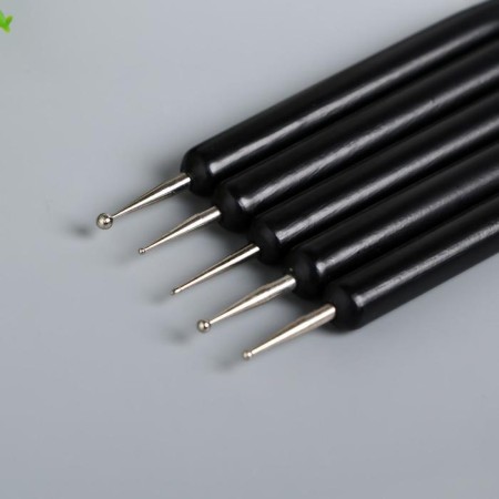 A set of tools for giving a “matte black” form 5 pcs 14.6 cm wood, metal, rubber-3