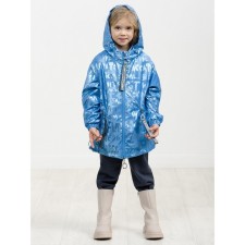 Vetrovka for girls, height 110 cm, azure color