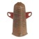 Outdoor angle (external) with fasteners for skirting boards 70mm "decoration", 211 oak rustic