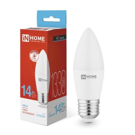 LED lamp In Home, E27, 14 W, 6500 K, glow cold white