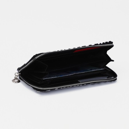 Lightning wallet, card for cards, for coins, white/black color-1
