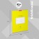 Notebook of 18 sheets in the Erichkrause Bright cage "Classic", cover coated cardboard, OFSET block, yellow