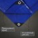Protective tent, 5 × 3 m, density 180 g/m², UV, eyelets step 1 m, blue